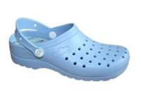 Zueco gruyere celeste FELIZ CAMINAR