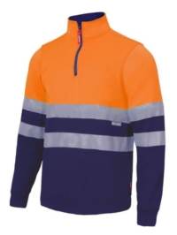 Sudadera 305701 alta visibilidad marino/naranja
