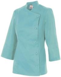 Chaqueta de cocina mujer melisa turquesa