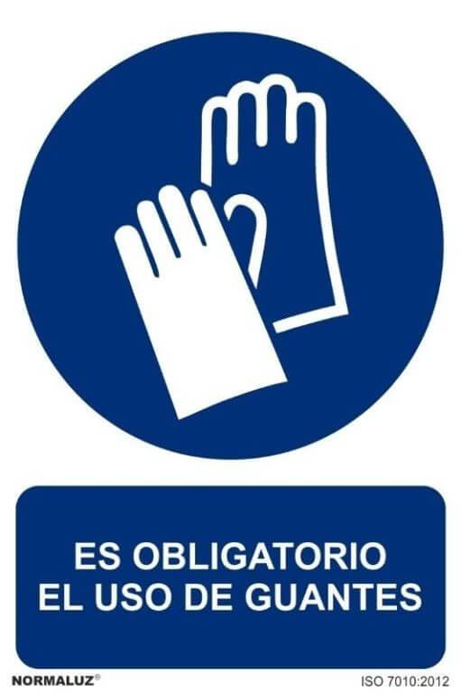 Cartello Segnaletico Normaluz 'Uso Obbligatorio Mascherina' - PVC Glasspack 0,7 Mm, Dimensioni 21x30 Cm, Classe B, Fotoluminescente, Blu