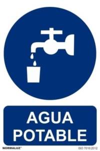 Señal "Agua potable" Normaluz Señal "Agua potable" Normaluz