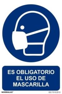 Señal "Uso obligatorio de mascarilla" Normaluz Señal "Uso obligatorio de mascarilla" Normaluz