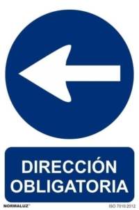 Señal "Dirección obligatoria a la izquierda" Normaluz Señal "Dirección obligatoria a la izquierda" Normaluz