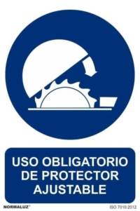 Señal "Uso obligatorio de protector ajustable" Normaluz Señal "Uso obligatorio de protector ajustable" Normaluz