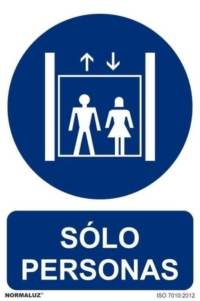 Señal "Sólo personas" Normaluz Señal "Sólo personas" Normaluz