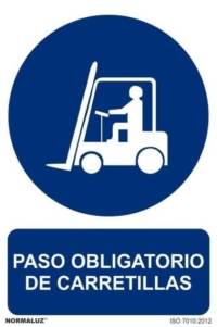 Señal "Paso obligatorio de carretillas" Normaluz Señal "Paso obligatorio de carretillas" Normaluz