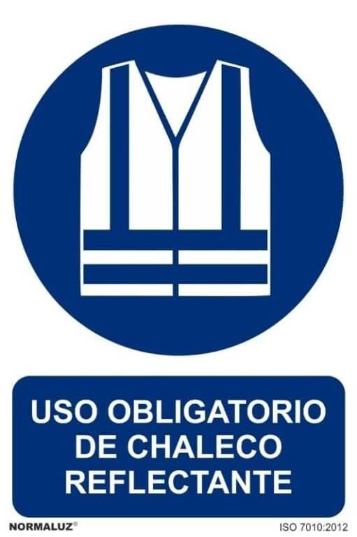 Uso obligatorio de arnés de seguridad señal conforme a ISO 7010