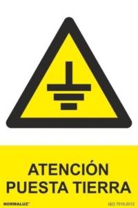 Señal "Atención puesta tierra" Normaluz Señal "Atención puesta tierra" Normaluz
