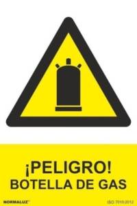 Señal "Peligro botella de gas" Normaluz Señal "Peligro botella de gas" Normaluz