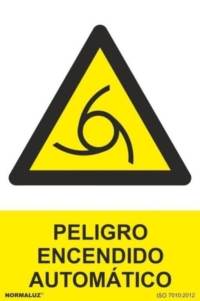 Señal "Peligro encendido automático" Normaluz Señal "Peligro encendido automático" Normaluz