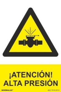 Señal "Atención alta presión" Normaluz Señal "Atención alta presión" Normaluz