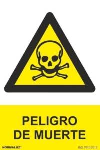 Señal "Peligro de muerte" Normaluz Señal "Peligro de muerte" Normaluz