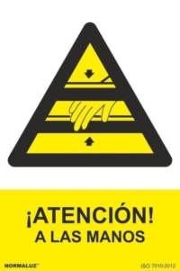 Señal "Atención a las manos" Normaluz Señal "Atención a las manos" Normaluz