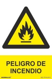 Señal "Peligro de incendio" Normaluz Señal "Peligro de incendio" Normaluz