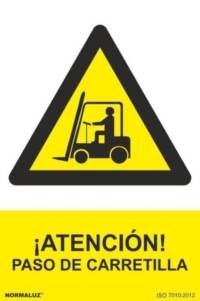 Señal "Atención paso de carretilla" Normaluz Señal "Atención paso de carretilla" Normaluz