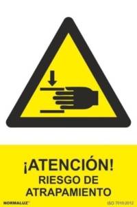 Señal " Atención riesgo de atrapamiento" Normaluz Señal " Atención riesgo de atrapamiento" Normaluz