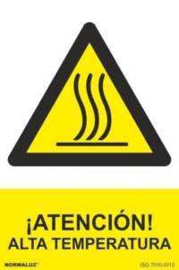 Señal "Atención alta temperatura" Normaluz Señal "Atención alta temperatura" Normaluz