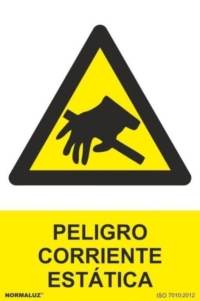 Señal "Peligro corriente estática" Normaluz Señal "Peligro corriente estática" Normaluz
