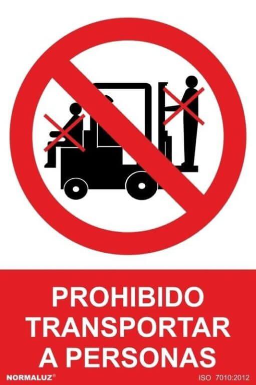 Señal Prohibido situarse debajo de la carga Normaluz