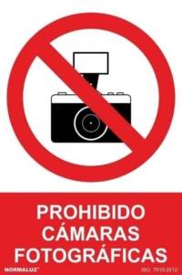 Señal "Prohibido cámaras fotográficas" Normaluz Señal "Prohibido cámaras fotográficas" Normaluz