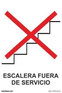 Señal "escalera fuera de servicio" Normaluz Señal "escalera fuera de servicio" Normaluz
