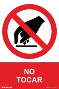 Señal "no tocar" Normaluz Señal "no tocar" Normaluz