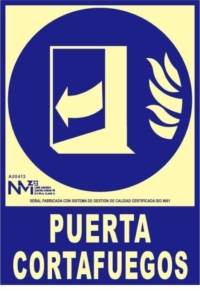 Señal "Puerta cortafuegos" Normaluz Señal "Puerta cortafuegos" Normaluz
