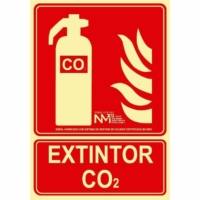 Señal "Extintor CO2" Normaluz B00106 Señal "Extintor CO2" Normaluz B00106