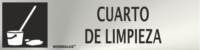 Señal informativa de cuarto de limpieza. Señal informativa de cuarto de limpieza.