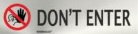 Señal informativa de don't enter. Normaluz Señal informativa de don't enter. Normaluz