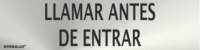 Señal informativa de llamar antes de entrar Normaluz Señal informativa de llamar antes de entrar Normaluz