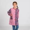 Babi escolar Vocales Fucsia Vichy Garys 307900 Babi escolar Vocales Fucsia Vichy Garys 307900