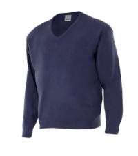 Jersey punto fino con cuello en pico Velilla 104 Jersey punto fino con cuello en pico Velilla 104