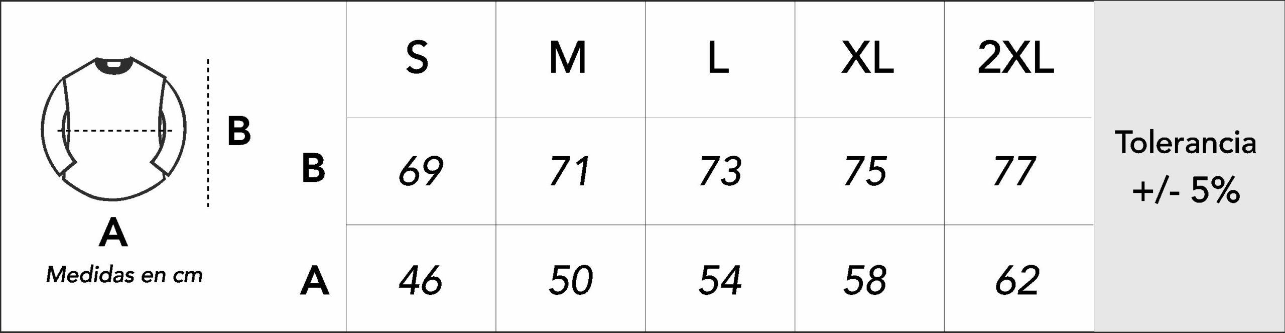 Guía Talla Paradise Mukua