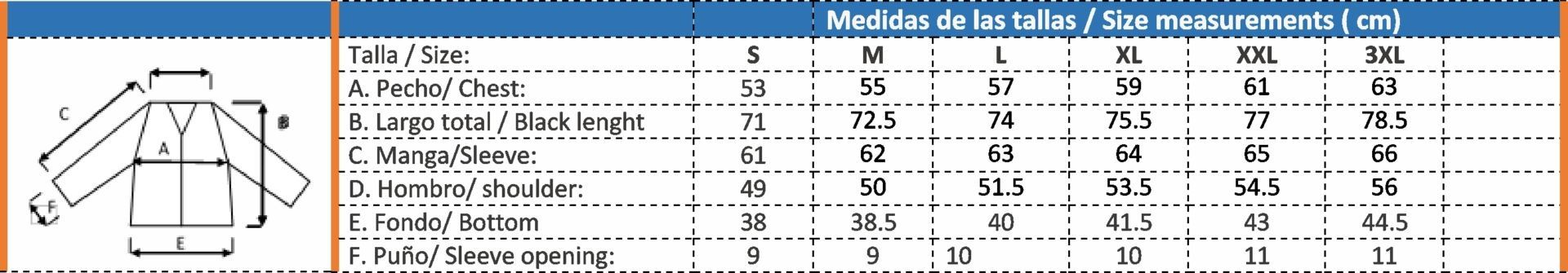 Guía Talla Ortigara Issa Line