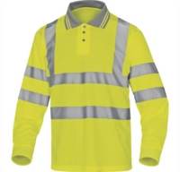 Polo Alta Visibilidad Clase 3 Meteor Delta Plus Amarillo Flúor