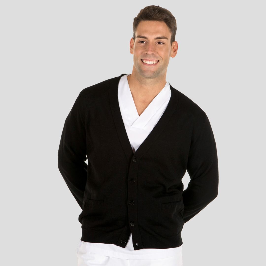 Chaqueta punto grueso hombre con cremallera 1028 Garys