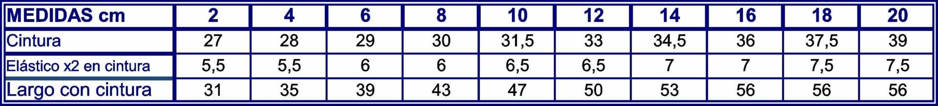 GUIA TALLA 1114 GARYS