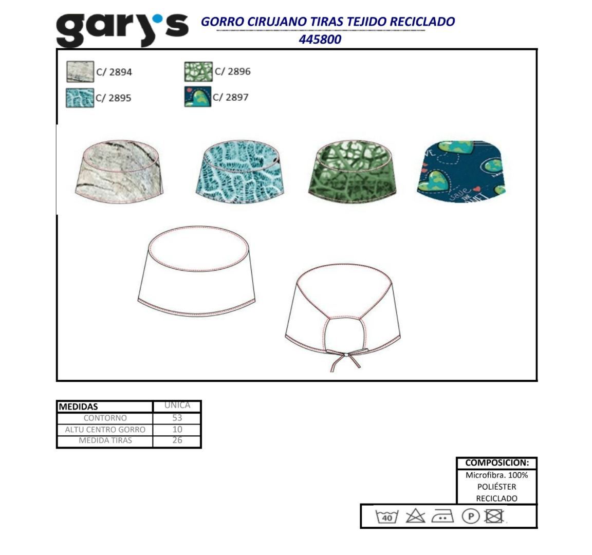 GUIA TALLA 4458 GARYS