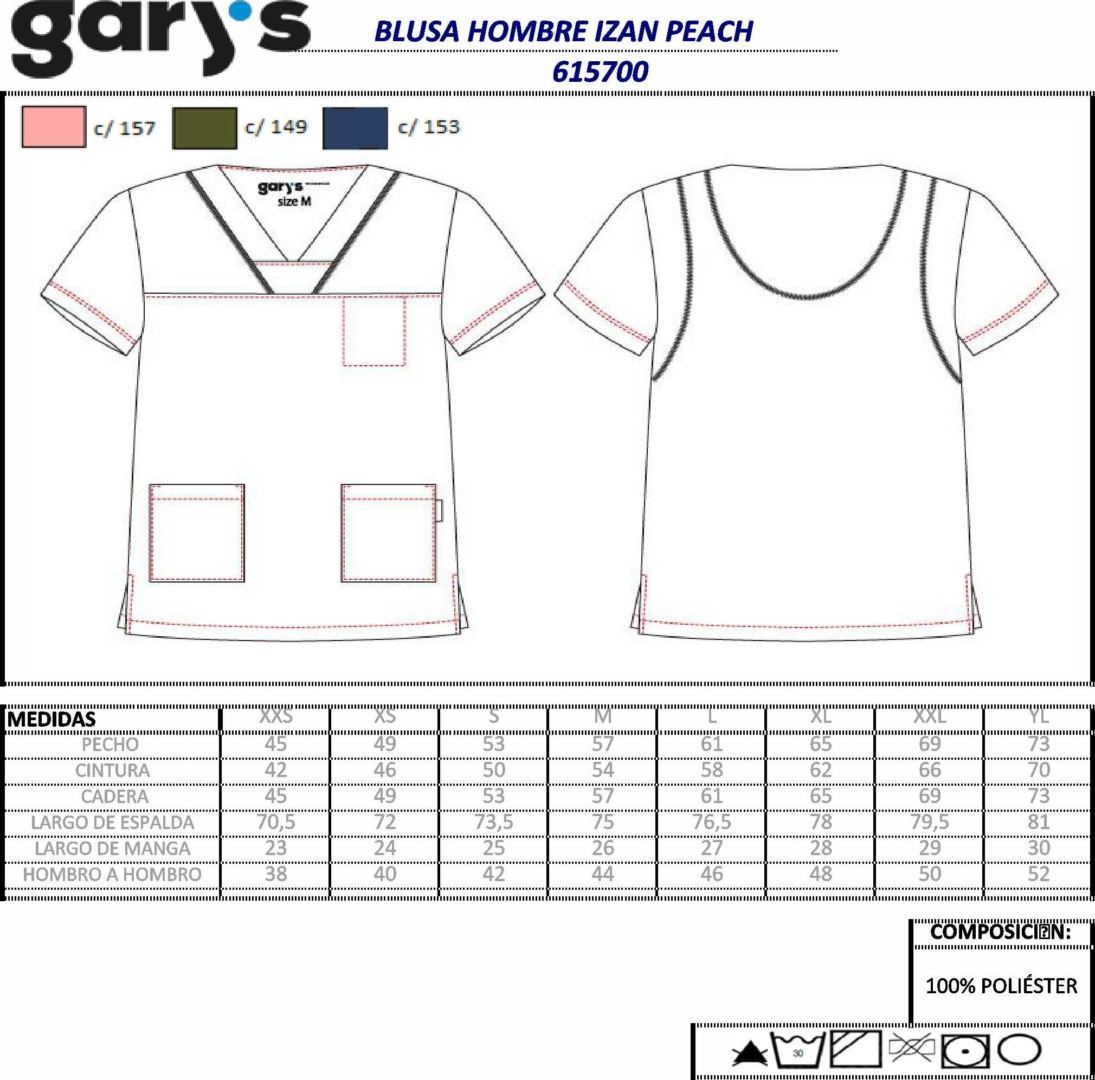 GUIA TALLA 6157 GARYS