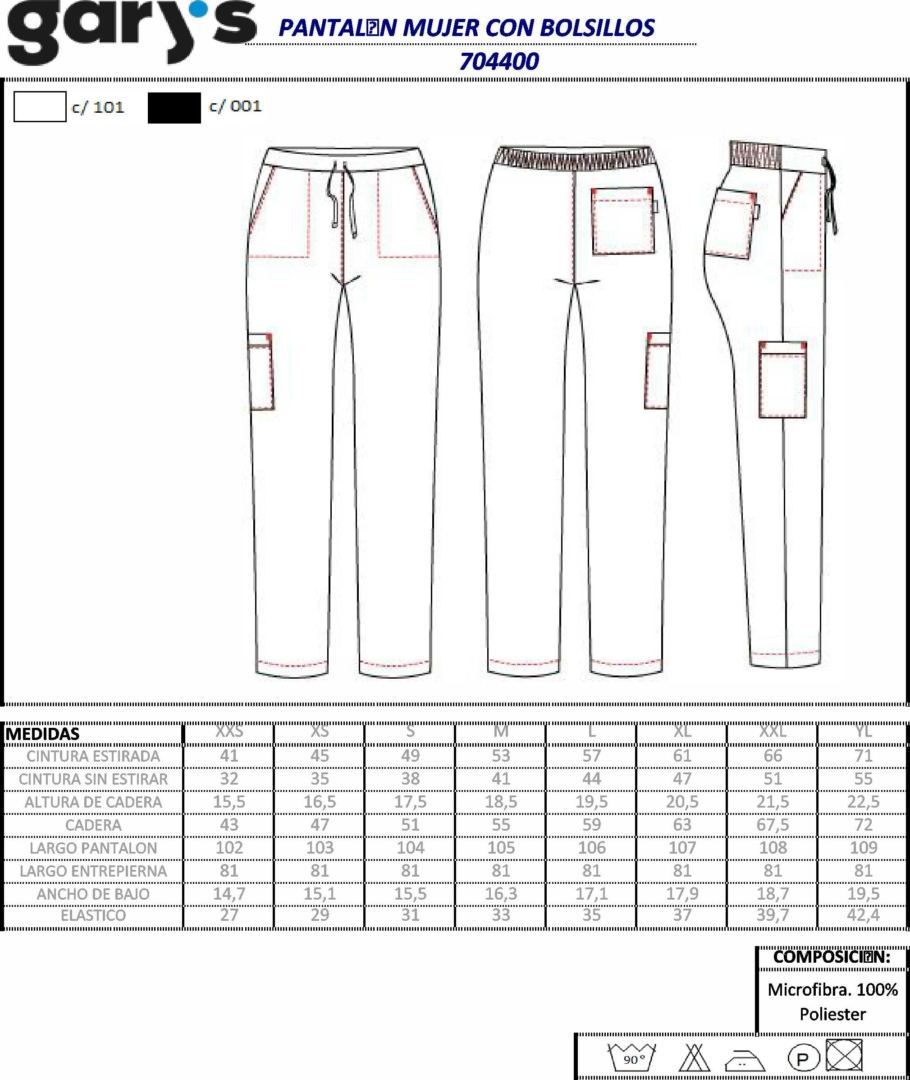 GUIA TALLA 7044 GARYS