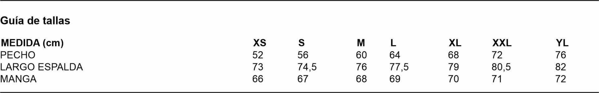 Talla 9630 Hombre Garys