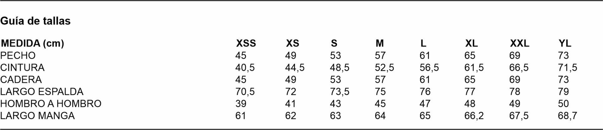 Talla Andreu 9478 Hombre Garys