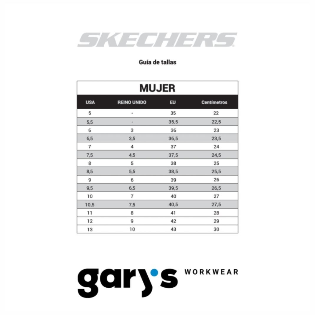 Talla Skechers Mujer