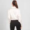 Blusa Chica Satén MLarga Garys 2429 Blanco Espalda Blusa Chica Satén Oriana Garys 2429