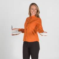 Camisa Mujer MLarga Cuello Mao Garys 2482