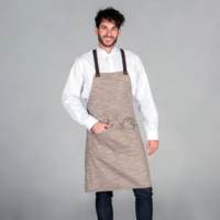 Delantal Con Peto Rustico Marron Garys 1587 Distincion