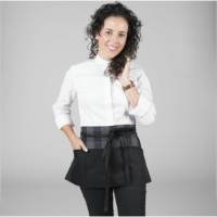 Delantal Corto Con Bolsillo Combinado Garys 1231 Delantal Corto Con Bolsillo Combinado Garys 1231