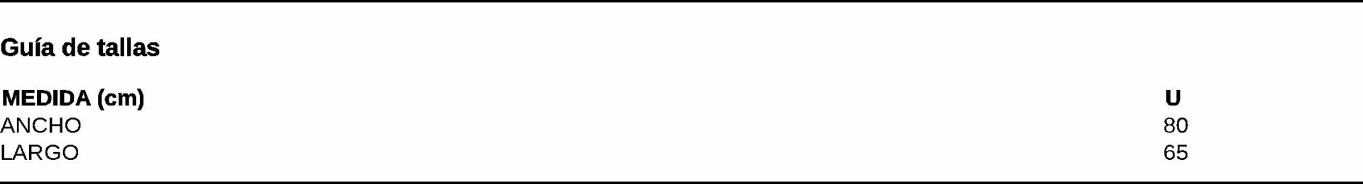 GUIA TALLA 1830 GARYS DISTINCION