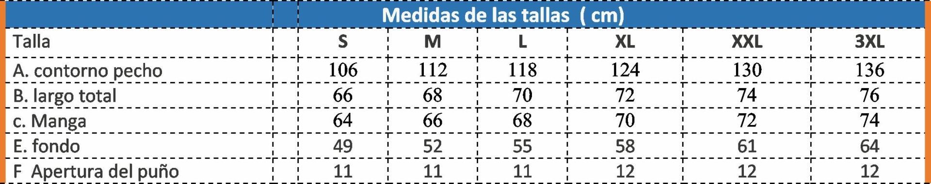 Guía Talla Issa Line 8881B
